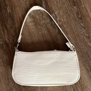 White Baguette Purse